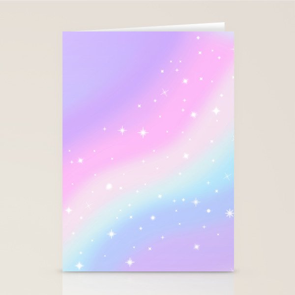 Kawaii Rainbow Magic Stationery Card Gallery Image 2