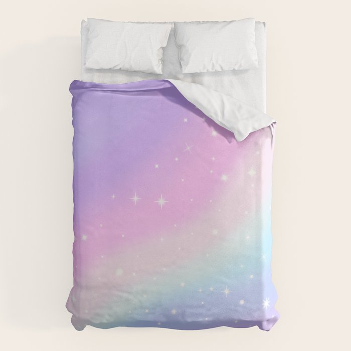 Kawaii Rainbow Magic Duvet Cover Gallery Image 6
