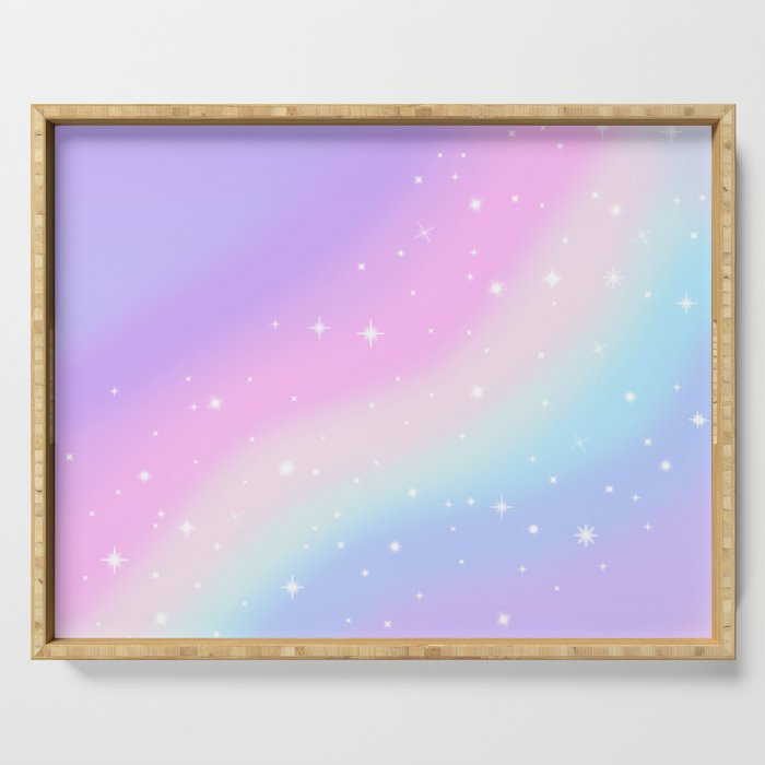 Kawaii Rainbow Magic Serving Tray Gallery Image 1