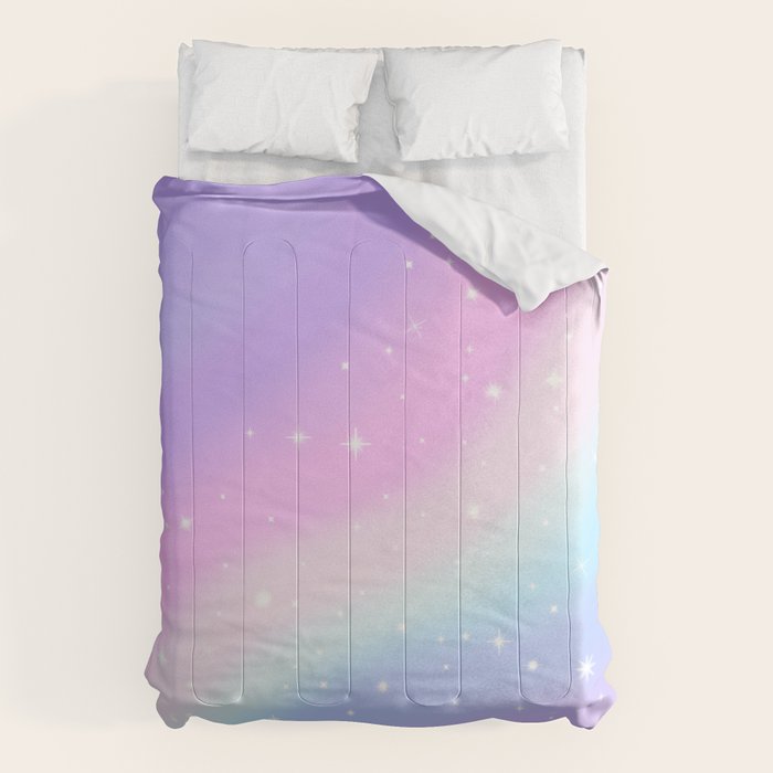 Kawaii Rainbow Magic Comforter Gallery Image 6