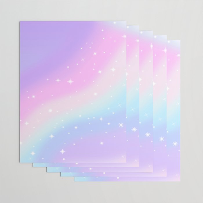 Kawaii Rainbow Magic Wrapping Paper Gallery Image 3