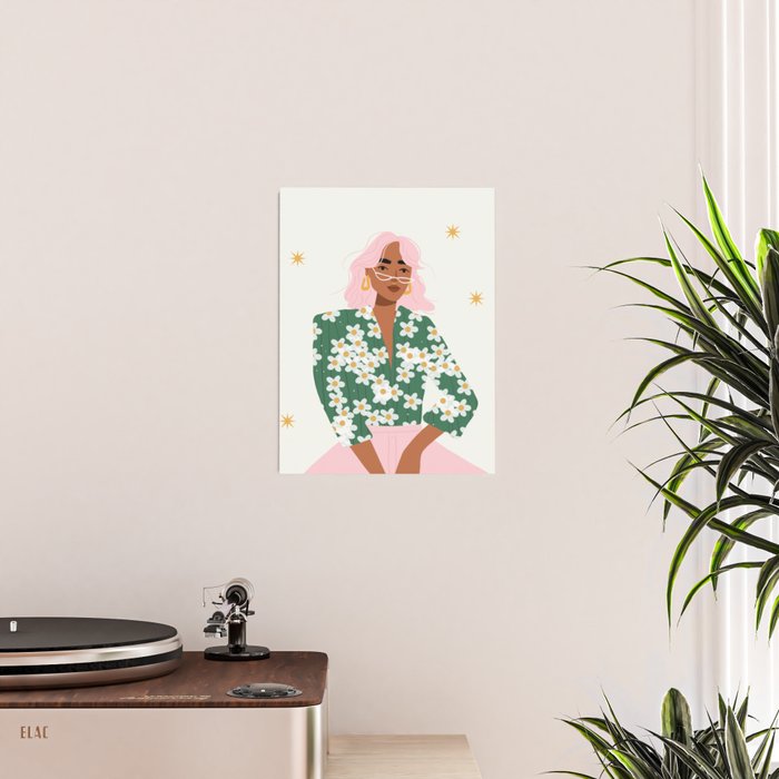 Strike a Pose Pink and Green Palette Poster Gallery Image 2