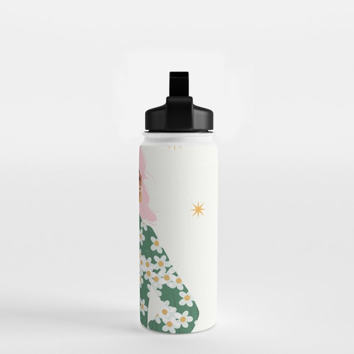 Strike a Pose Pink and Green Palette Water Bottle Gallery Image 2