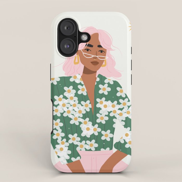 Strike a Pose Pink and Green Palette iPhone Case Gallery Image 1