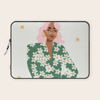 Strike a Pose Pink and Green Palette Laptop Sleeve Gallery Image 1