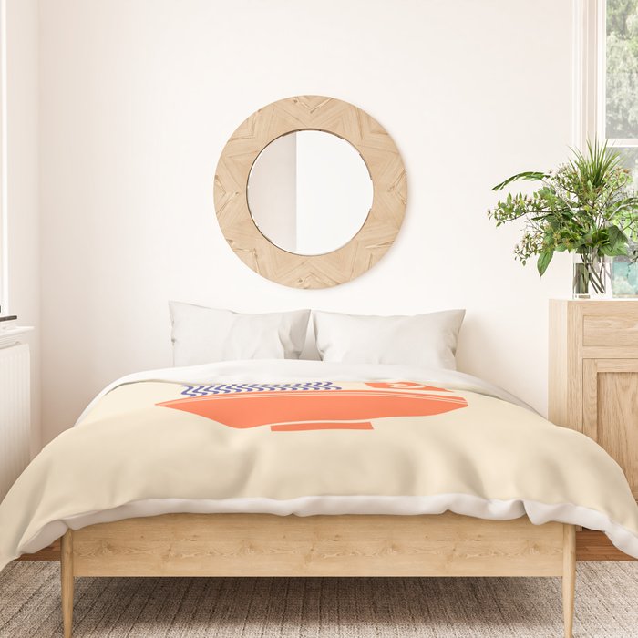 Ramen Minimal - Cream Duvet Cover Gallery Image 3