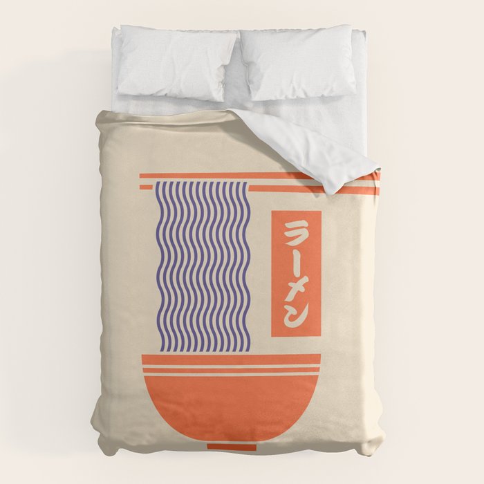Ramen Minimal - Cream Duvet Cover Gallery Image 6