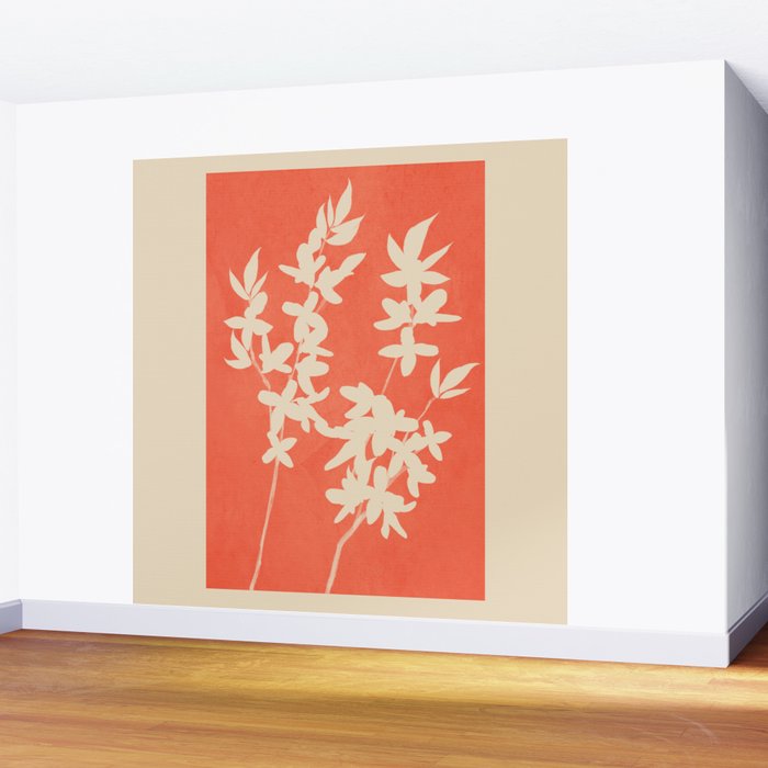 Plant Imprints 1 Wall Mural Gallery Image 2