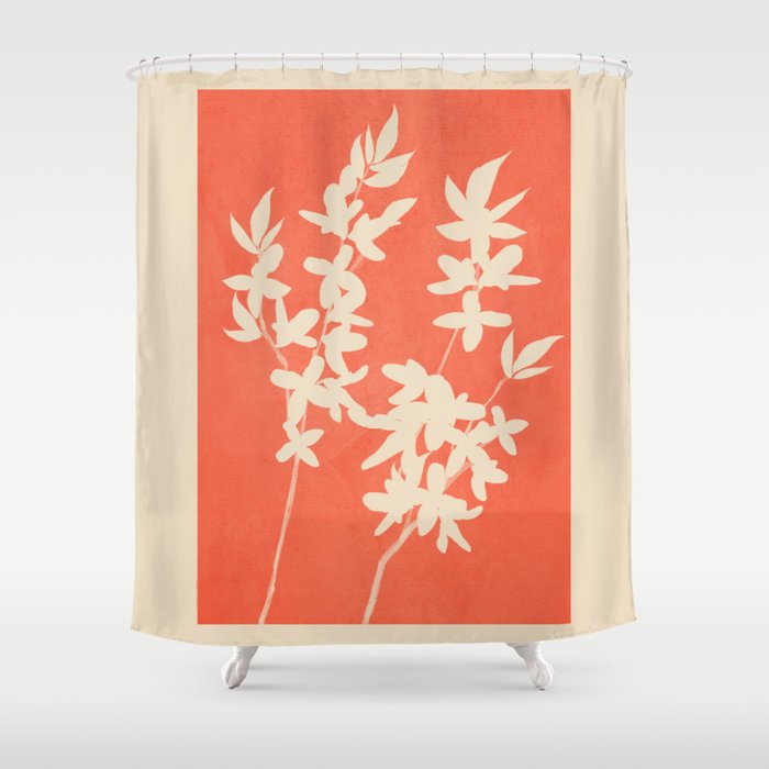 Plant Imprints 1 Shower Curtain Gallery Image 1
