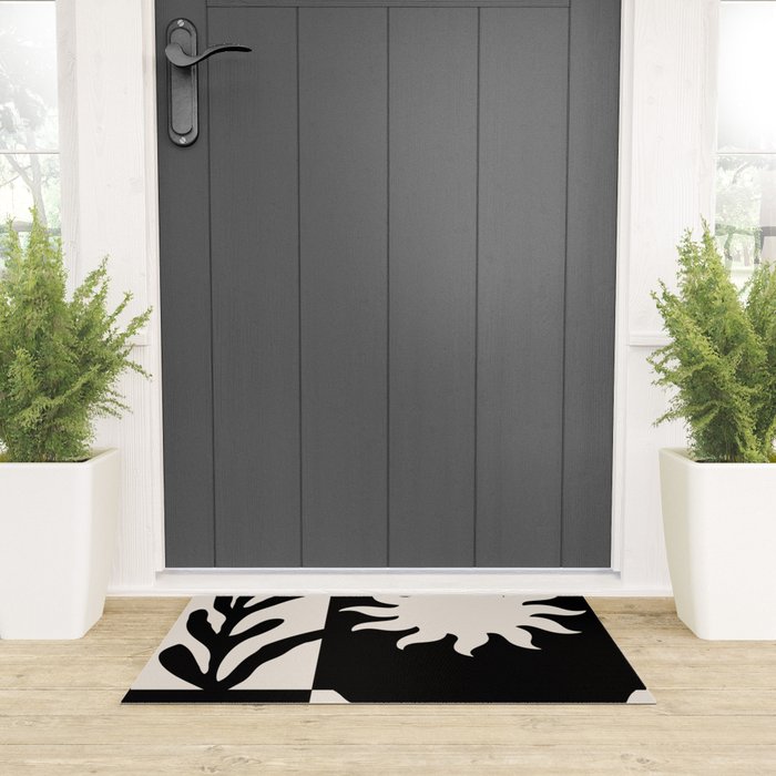 Black & white world Welcome Mat Gallery Image 3