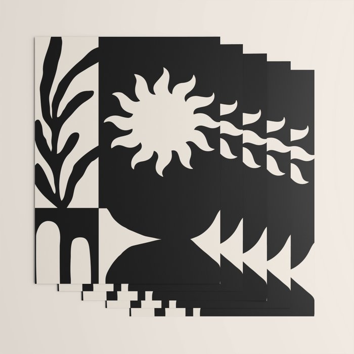 Black & white world Wrapping Paper Gallery Image 3
