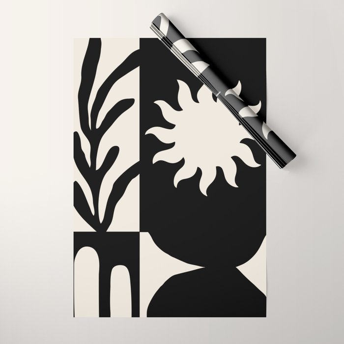 Black & white world Wrapping Paper Gallery Image 1
