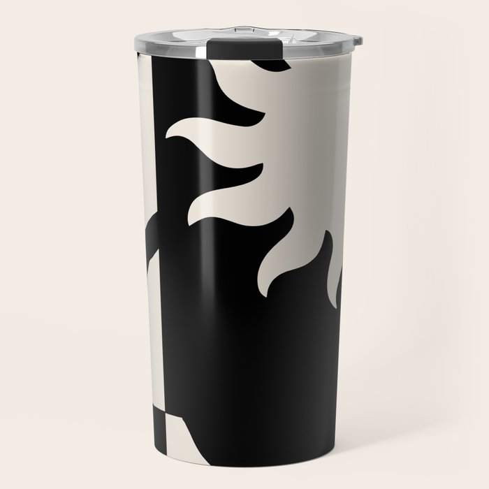 Black & white world Travel Mug Gallery Image 1