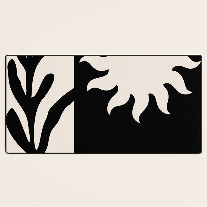 Black & white world Desk Mat Gallery Image 3