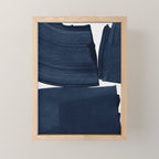 Minimalist Painting Blue I, Navy Decor Mini Art Print Gallery Image 1