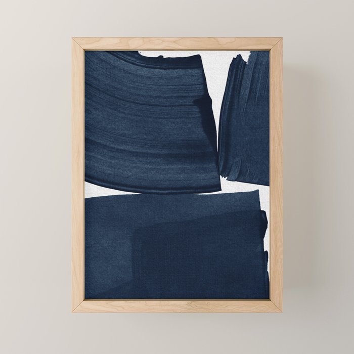 Minimalist Painting Blue I, Navy Decor Mini Art Print Gallery Image 1
