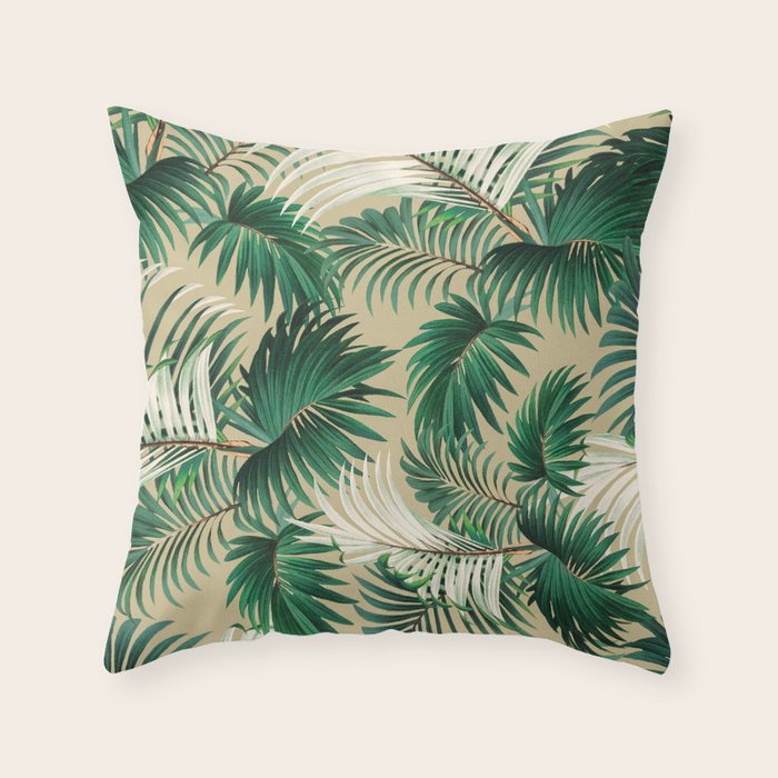 Tropical Jungle Throw Pillow Gallery Image 1