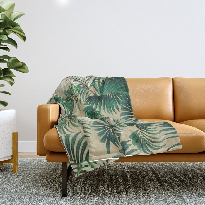 Tropical Jungle Throw Blanket Gallery Image 1