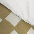Diamond Pattern Abstract - Gold Beige Comforter Gallery Image 4