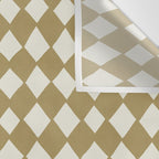 Diamond Pattern Abstract - Gold Beige Wall Tapestry Gallery Image 3