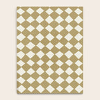 Diamond Pattern Abstract - Gold Beige Notebook Gallery Image 4
