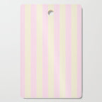 Stripes of Light Pink and Cream Cutting Board Gallery Image 1
