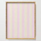 Stripes of Light Pink and Cream Serving Tray Gallery Image 1