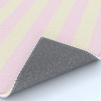 Stripes of Light Pink and Cream Rug Gallery Image 4