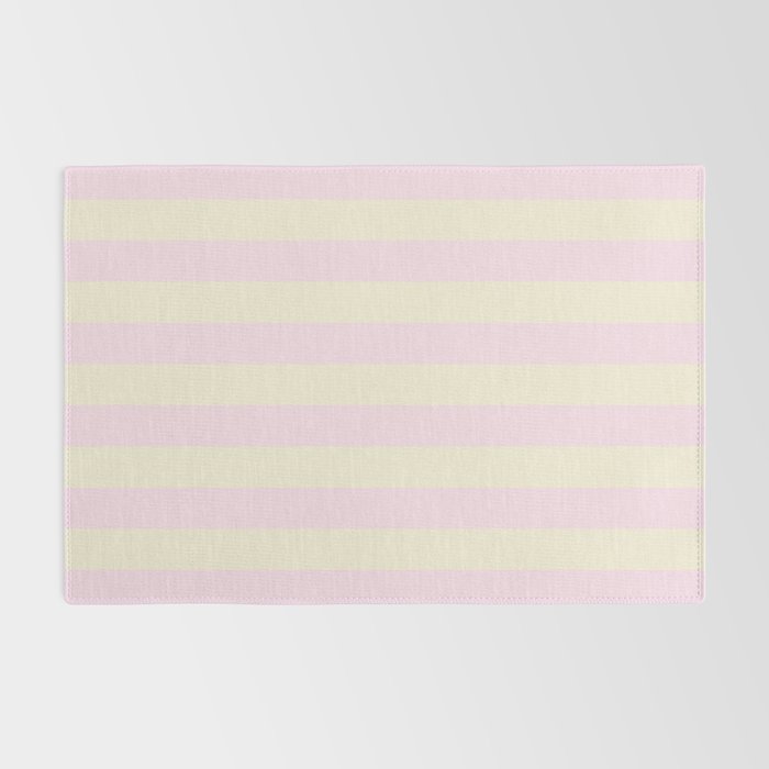 Stripes of Light Pink and Cream Rug Gallery Image 2