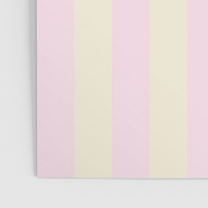 Stripes of Light Pink and Cream Poster Gallery Image 3