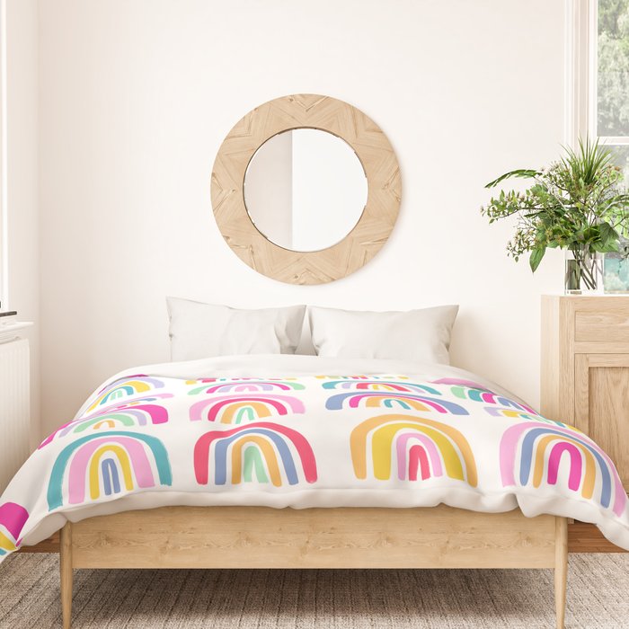 Colorful Rainbows Duvet Cover Gallery Image 3