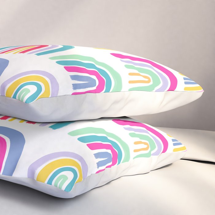 Colorful Rainbows Pillow Sham Gallery Image 3
