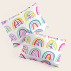 Colorful Rainbows Pillow Sham Gallery Image 3
