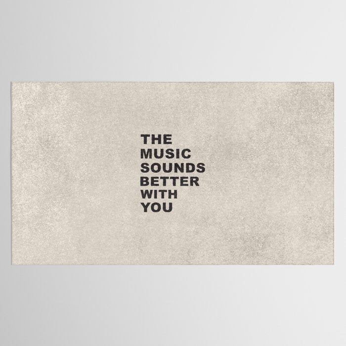 The Music Sounds Better With You Tablecloth Gallery Image 2