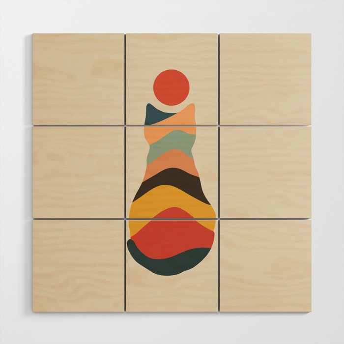Cat Landscape 148 Wood Wall Art Gallery Image 1