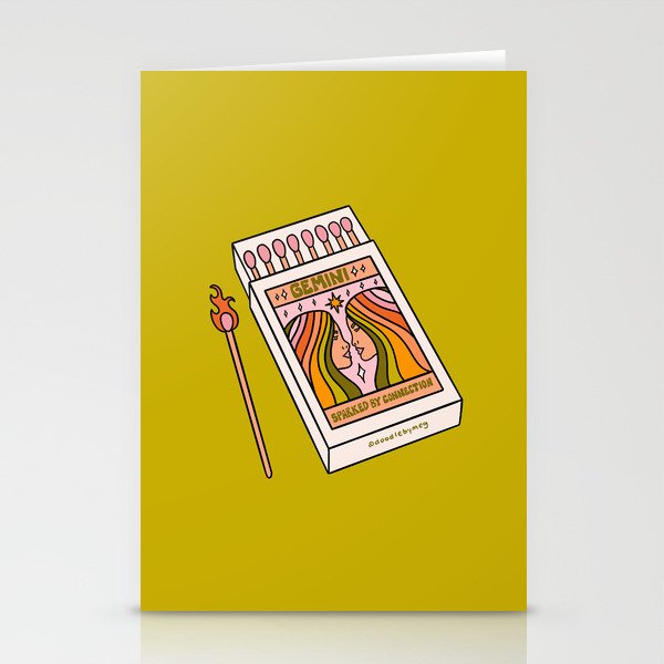 Gemini Matchbox Stationery Card Gallery Image 1