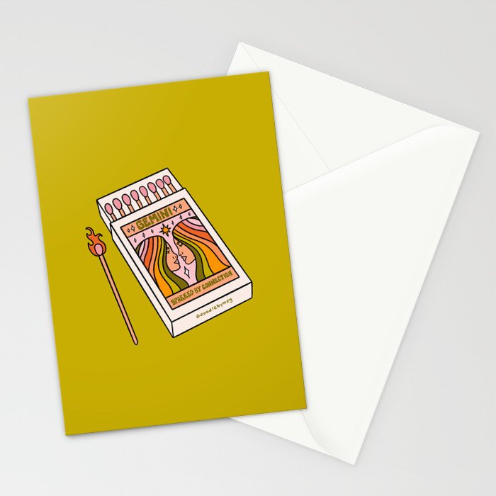 Gemini Matchbox Stationery Card Gallery Image 2