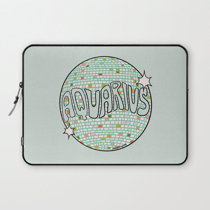 Aquarius Disco Ball Laptop Sleeve Gallery Image 1