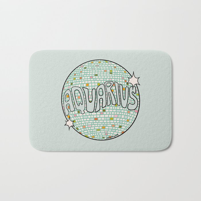 Aquarius Disco Ball Bath Mat Gallery Image 1