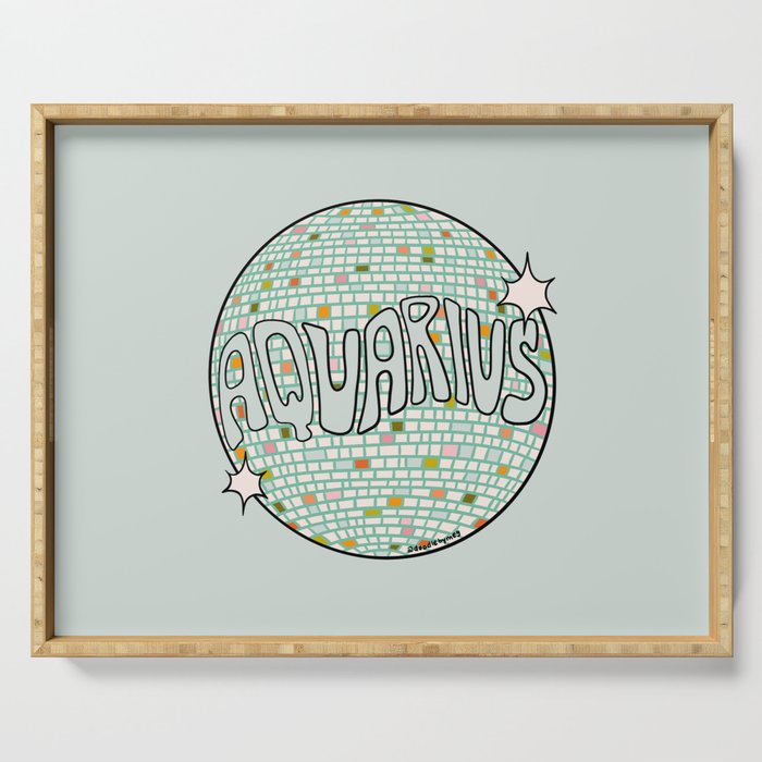 Aquarius Disco Ball Serving Tray Gallery Image 1