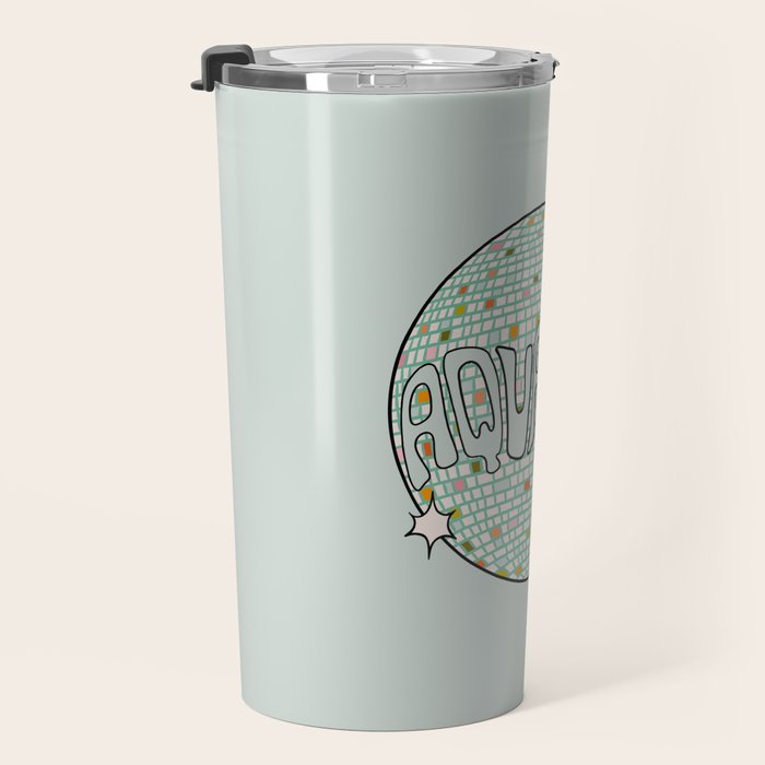 Aquarius Disco Ball Travel Mug Gallery Image 3