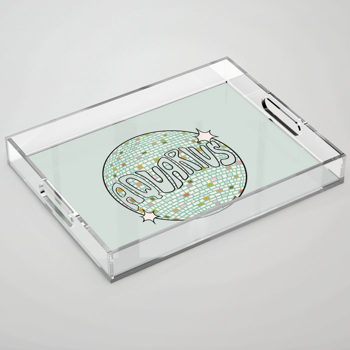 Aquarius Disco Ball Acrylic Tray Gallery Image 1