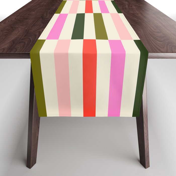 Holly Jolly Stripes Table Runner Gallery Image 1