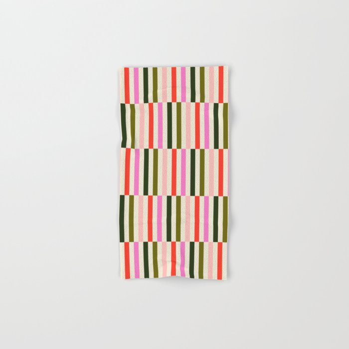 Holly Jolly Stripes Bath Towel Gallery Image 1