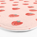 Strawberries on Pink Bath Mat Gallery Image 3