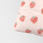 Strawberries on Pink Pillow Sham Gallery Image 4