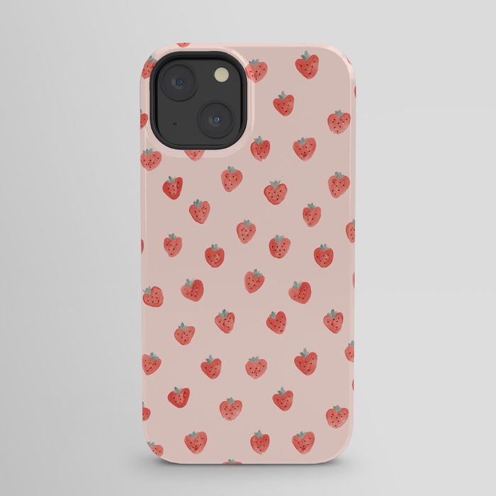 Strawberries on Pink iPhone Case Gallery Image 29