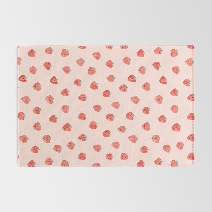 Strawberries on Pink Rug Gallery Image 2