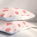 Strawberries on Pink Pillow Sham Gallery Image 3