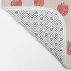 Strawberries on Pink Bath Mat Gallery Image 2